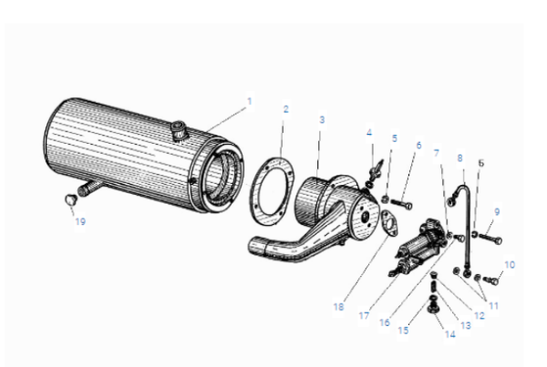 Котел предпускового подогревателя УРАЛ 4320-31