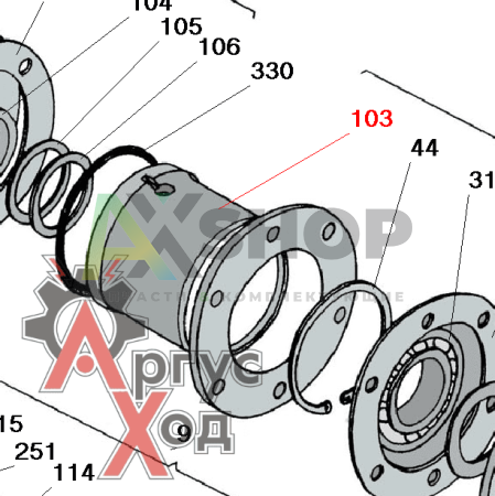 8.10.202 Гнездо подшипников