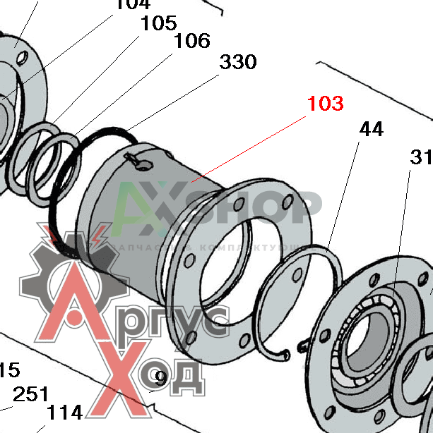 8.10.202 Гнездо подшипников