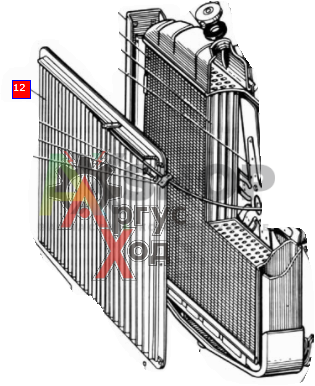 130-1310110 Жалюзи радиатора в сборе