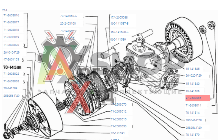 47-2503055 Фрикцион в сборе