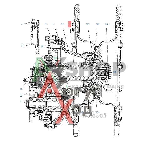 3403-2607036 Вал ведомый
