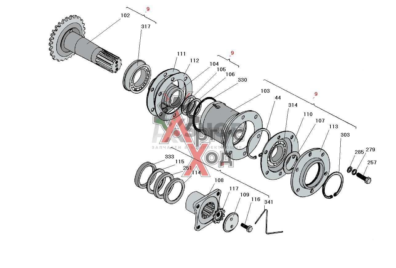 8.10.020 Шестерня коническая со стаканом