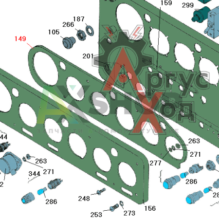 6.50.123 Пластина подсветки приборов