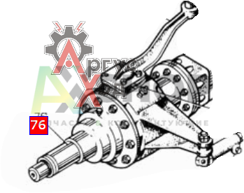 131-2303069 Шарнир кулака поворотного ЗИЛ-131 левый короткий