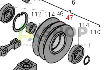 8.02.128-1 КН Ролик  