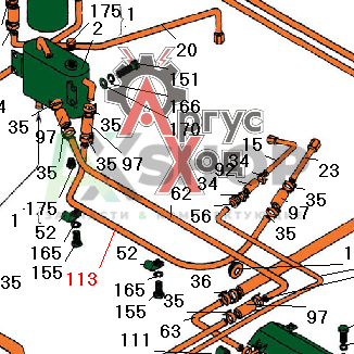 8.03.244-1 Труба к бачку слива