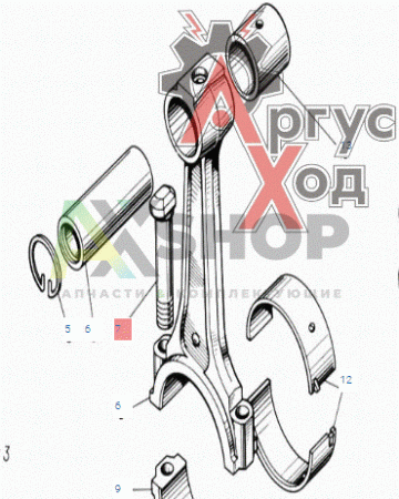 130-1004062-20 Болт крышки шатуна