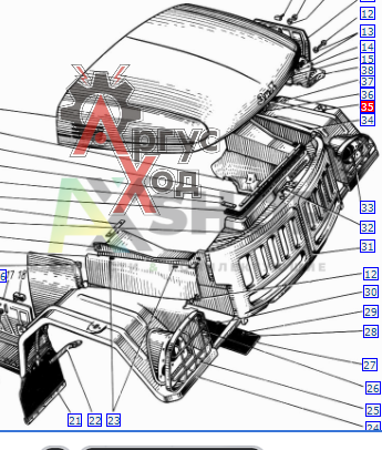 131-8403011 Крыло левое в сборе
