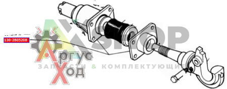 130-2805208 Корпус буксирного прибора с крышкой в сборе