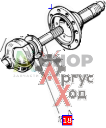 131-2303128 Кольцо опорное кулака шарнира полуоси с шайбой в сборе