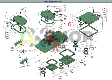 6.47.014-1 Крышка люка в сборе