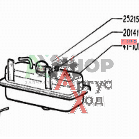 41-1015450 Бачок топливный пускового подогревателя в сборе