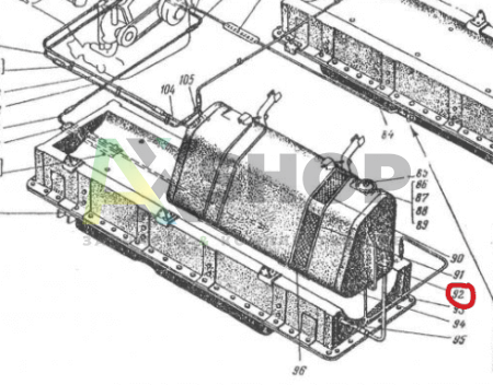 6.03.193-2 Труба сапуна левая