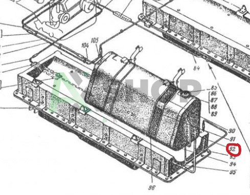 6.03.193-2 Труба сапуна левая