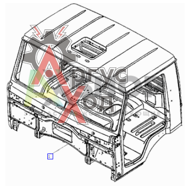 5410-5000012-01 Кабина обитая и окрашенная в сборе