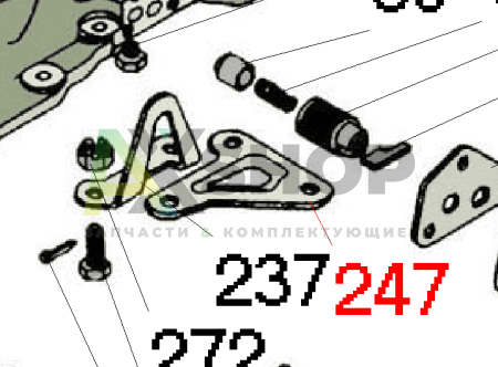 8.10.750 Кронштейн датчика манометра