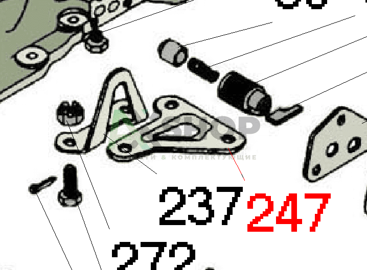 8.10.750 Кронштейн датчика манометра