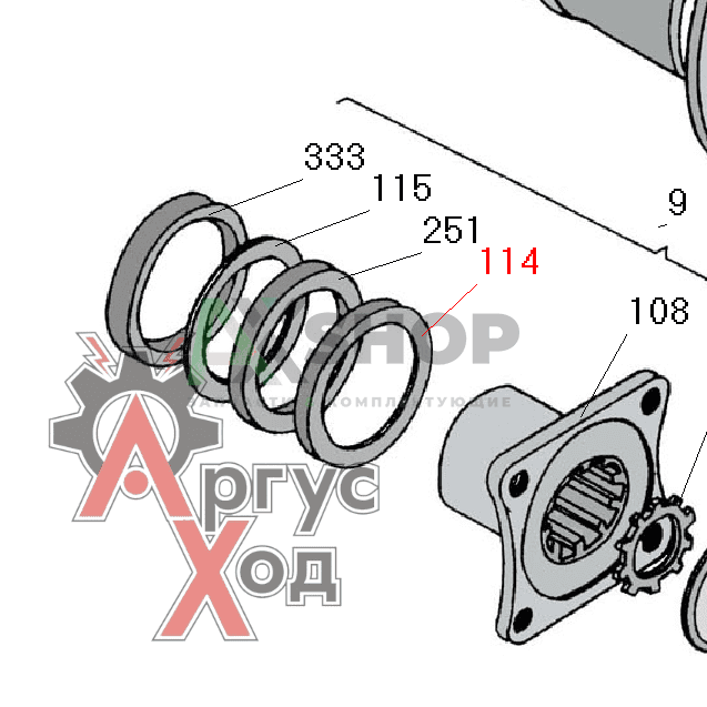 8.10.213 Обойма уплотнения