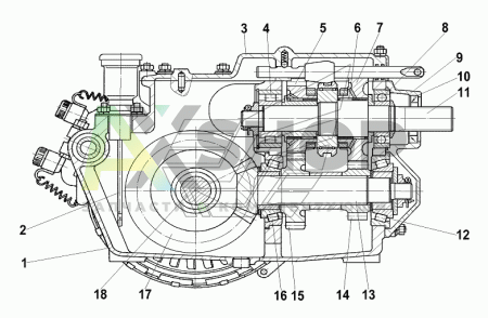 34036-2600010-50 Главная передача в сборе
