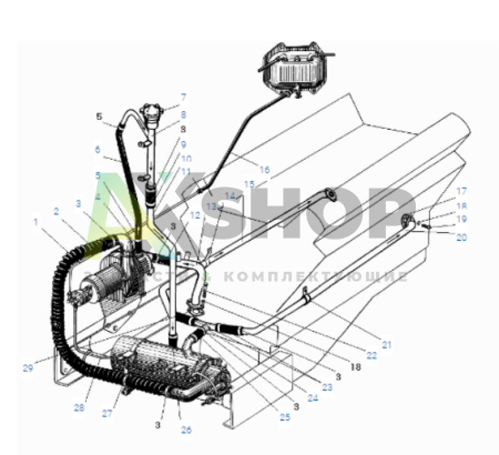Котел предпускового подогревателя УРАЛ 4320-31