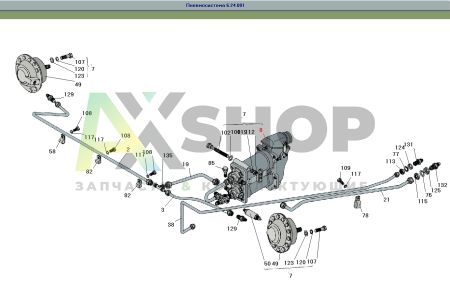 6.24.023-1 Кран тормозной