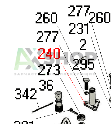 8.10.729 Ось рычагов