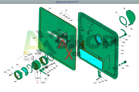 6.47.015-1 Крышка люка в сборе