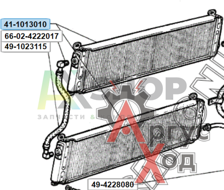 41-1013010 Радиатор масляный в сборе