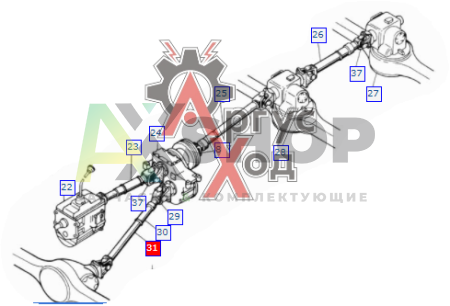 131-2203011-А2 Вал карданный переднего моста