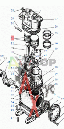130-3509160-А2 Поршень компрессора