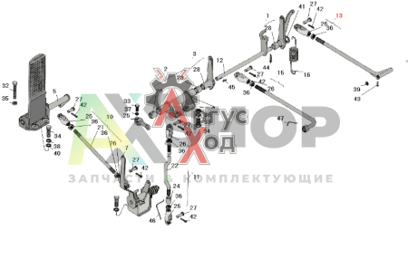 8.20.036Б Тяга регулятора в сборе