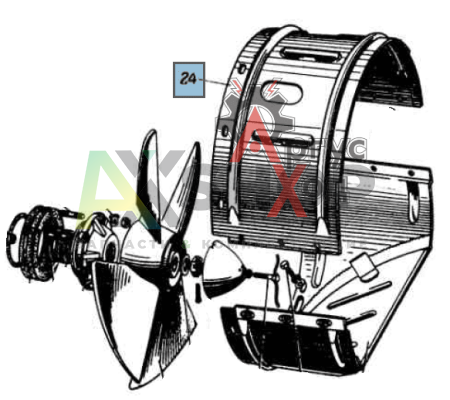 41-3224120 Диффузор водомета верхняя часть