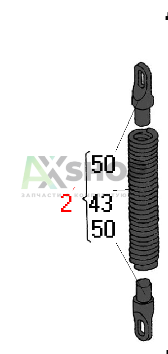 А5.22.087-1 Пружина мостика управления