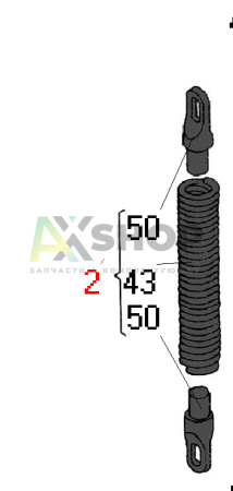 А5.22.087-1 Пружина мостика управления