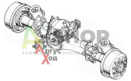 4310-2500010 Мост средний  в сборе