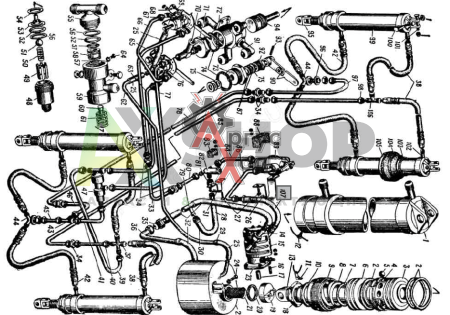 40П-321209-Б1 Шланг высокого давления гидросистемы катков