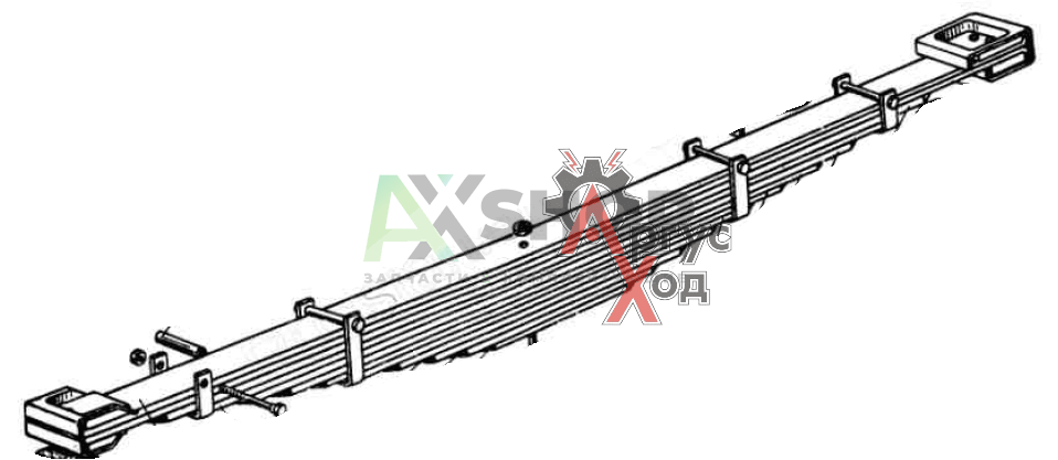 652Б-2912012 Рессора в сборе