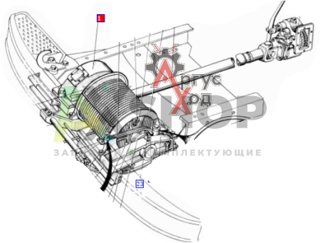 131-4501014-Б Редуктор лебедки в сборе