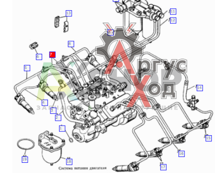 740-1104306 Трубка топливная высокого давления