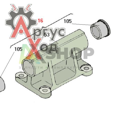 6.22.028 Кронштейн со втулками