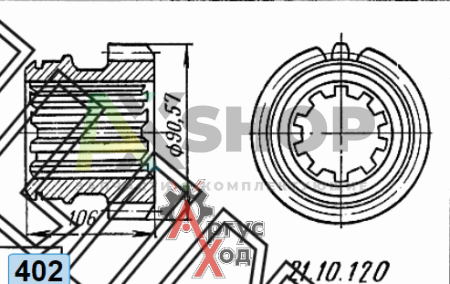 21.10.120 Шестерня ведущая 2 передачи