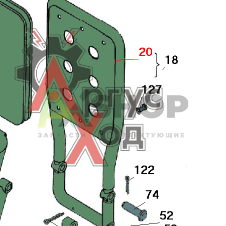 6.45.031 Каркас спинки
