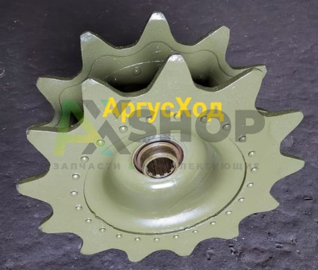 Колесо ведущее (венцы ОШ на заклепках,13 зуб.\ ступица D=65) 71-3202010