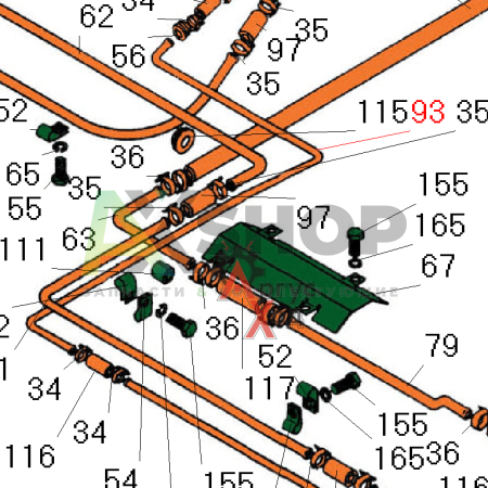 6.03.232 Труба сливная форсунок