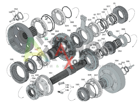 8.10.302 Шестерня эпициклическая левая
