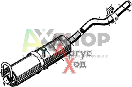3151-1200012 Глушитель с выпускной трубой