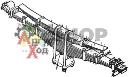 130Д-2912012-Б2 Рессора задняя в сборе 15 листов