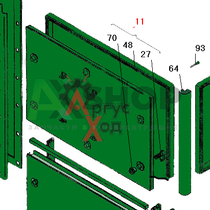 6.37.021 Панель задняя верхняя