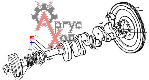 130-1005011-20 Вал коленчатый с пробками в сборе